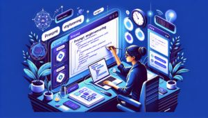 Modern visualization of prompt engineering best practices with structured templates and testing framework